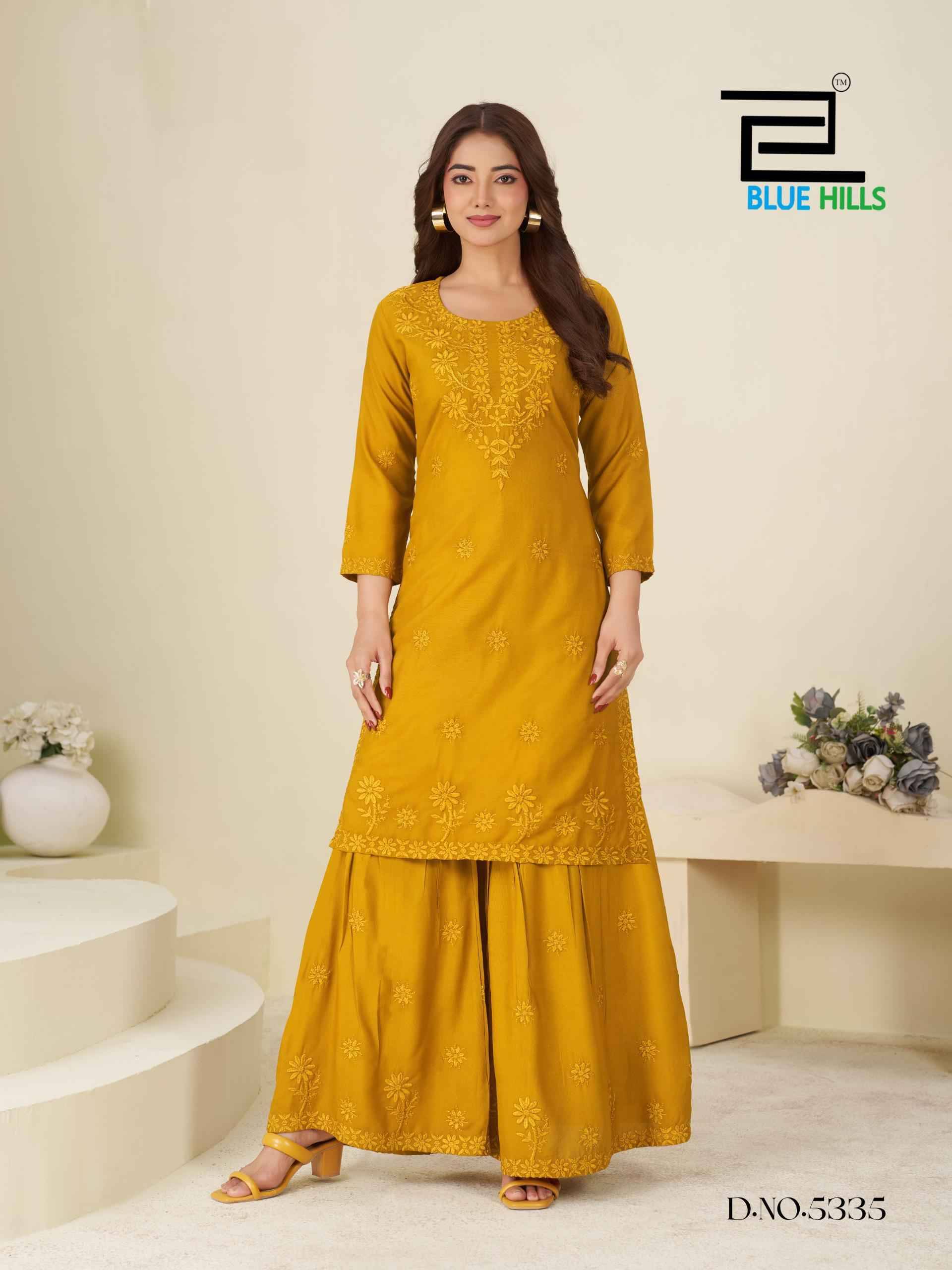 HEENAZ vol 5 By Blue Hills Designer Stylish Fancy Colorful Beautiful Party Wear & Ethnic Wear Collection rayon 14 kg At Wholesale Price